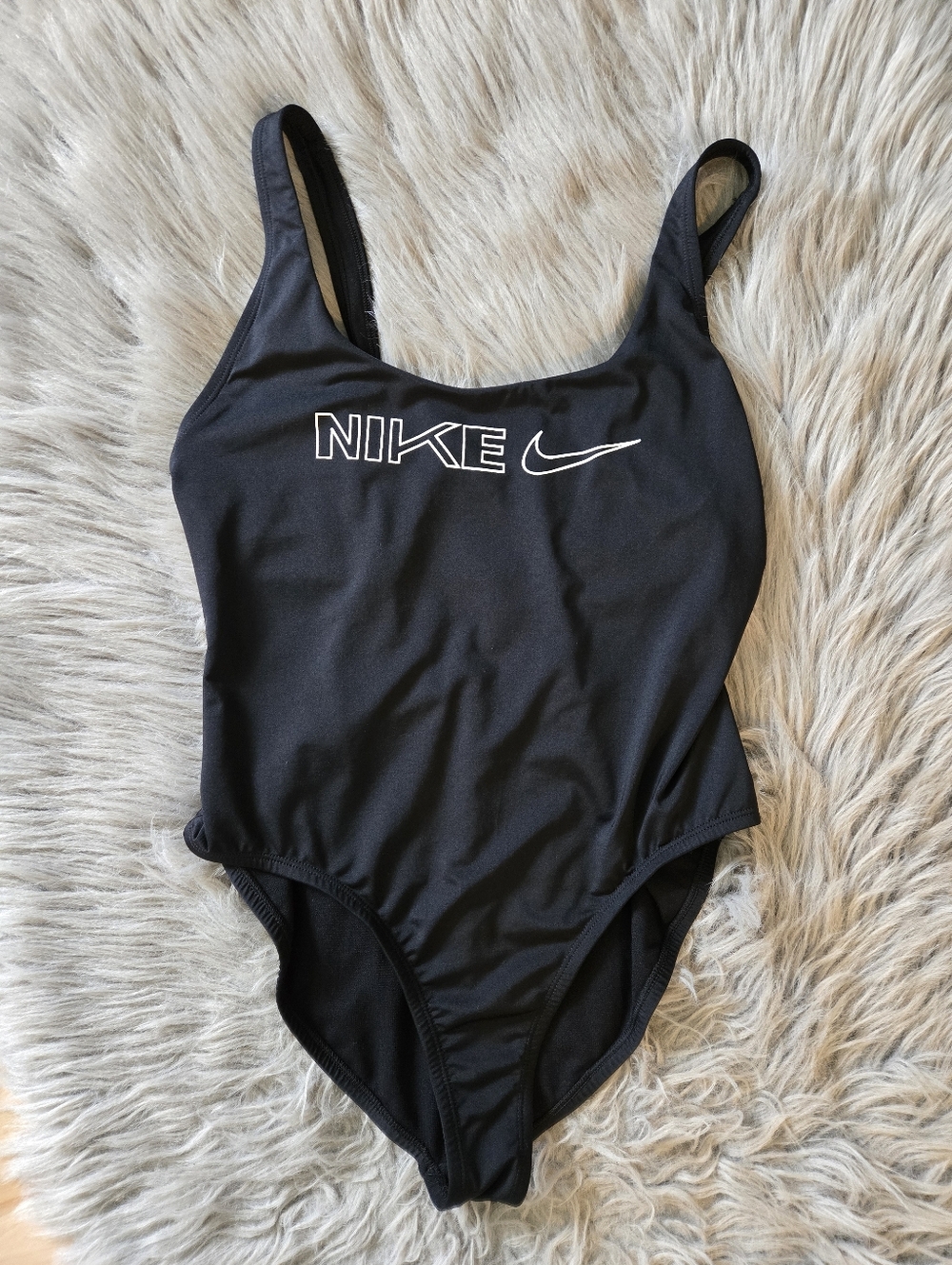 Nike Logo One Piece Swimsuit Womens - Black